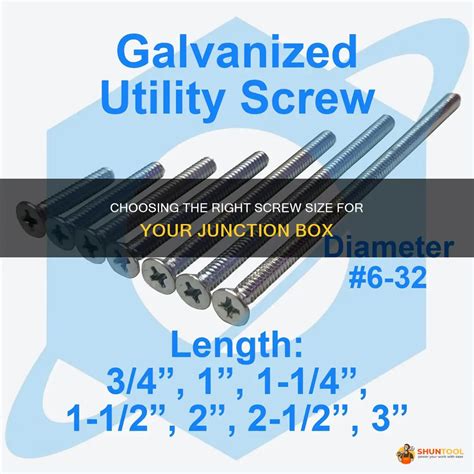 junction box screw size|what size are outlet screws.